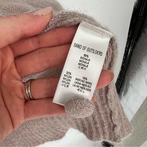 Band of Outsiders Mauve‎ Brown Mohair Cardigan sz small - Picture 13 of 16